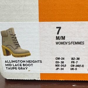 Timberland Women's Lace Up Boots - Taupe Gray